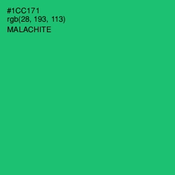 #1CC171 - Malachite Color Image