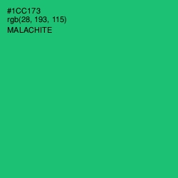 #1CC173 - Malachite Color Image