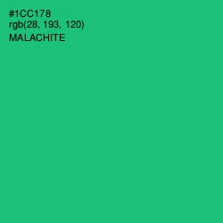 #1CC178 - Malachite Color Image