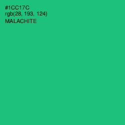 #1CC17C - Malachite Color Image