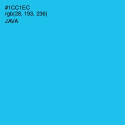 #1CC1EC - Java Color Image