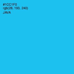 #1CC1F0 - Java Color Image