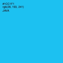 #1CC1F1 - Java Color Image