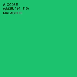 #1CC26E - Malachite Color Image