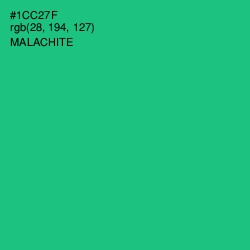 #1CC27F - Malachite Color Image