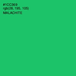#1CC369 - Malachite Color Image
