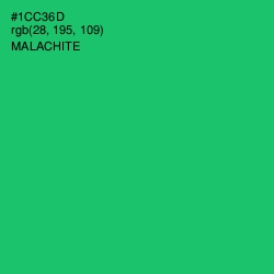#1CC36D - Malachite Color Image