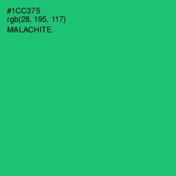 #1CC375 - Malachite Color Image