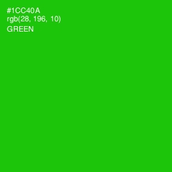 #1CC40A - Green Color Image
