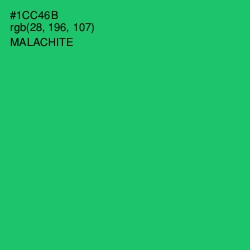 #1CC46B - Malachite Color Image