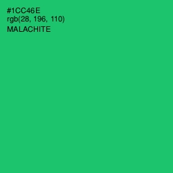 #1CC46E - Malachite Color Image