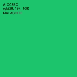 #1CC56C - Malachite Color Image