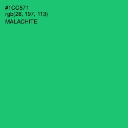 #1CC571 - Malachite Color Image