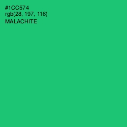 #1CC574 - Malachite Color Image