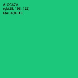 #1CC67A - Malachite Color Image