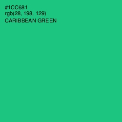 #1CC681 - Caribbean Green Color Image