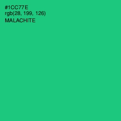 #1CC77E - Malachite Color Image