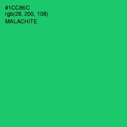 #1CC86C - Malachite Color Image