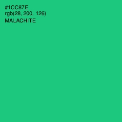 #1CC87E - Malachite Color Image