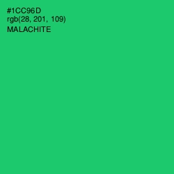 #1CC96D - Malachite Color Image