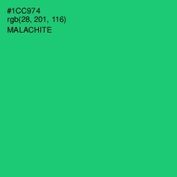 #1CC974 - Malachite Color Image