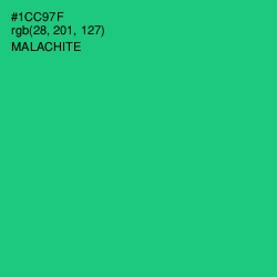 #1CC97F - Malachite Color Image