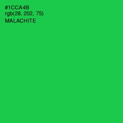 #1CCA4B - Malachite Color Image