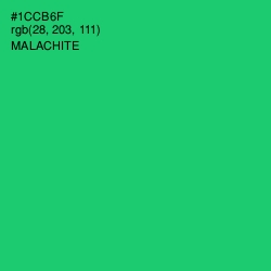 #1CCB6F - Malachite Color Image