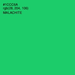 #1CCC6A - Malachite Color Image