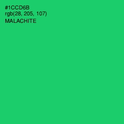 #1CCD6B - Malachite Color Image