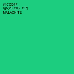 #1CCD7F - Malachite Color Image