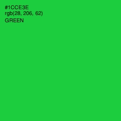 #1CCE3E - Green Color Image