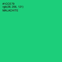 #1CCE79 - Malachite Color Image