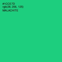 #1CCE7D - Malachite Color Image