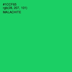 #1CCF65 - Malachite Color Image