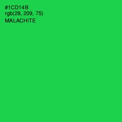 #1CD14B - Malachite Color Image