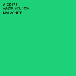 #1CD178 - Malachite Color Image