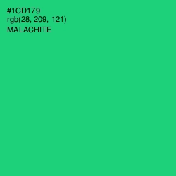 #1CD179 - Malachite Color Image