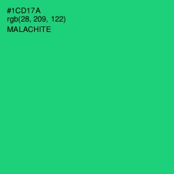 #1CD17A - Malachite Color Image