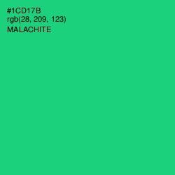 #1CD17B - Malachite Color Image