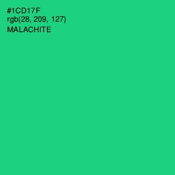 #1CD17F - Malachite Color Image