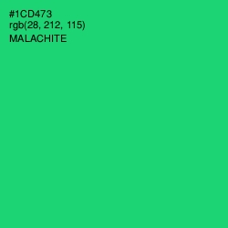 #1CD473 - Malachite Color Image