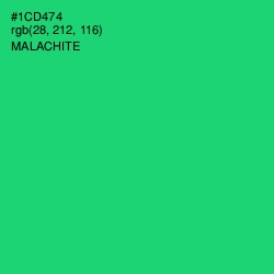 #1CD474 - Malachite Color Image