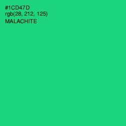 #1CD47D - Malachite Color Image