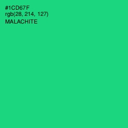 #1CD67F - Malachite Color Image