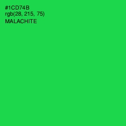 #1CD74B - Malachite Color Image