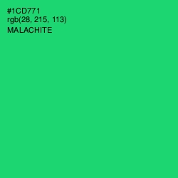 #1CD771 - Malachite Color Image