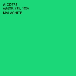 #1CD778 - Malachite Color Image