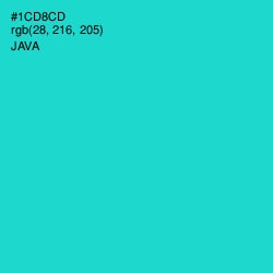 #1CD8CD - Java Color Image