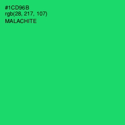 #1CD96B - Malachite Color Image